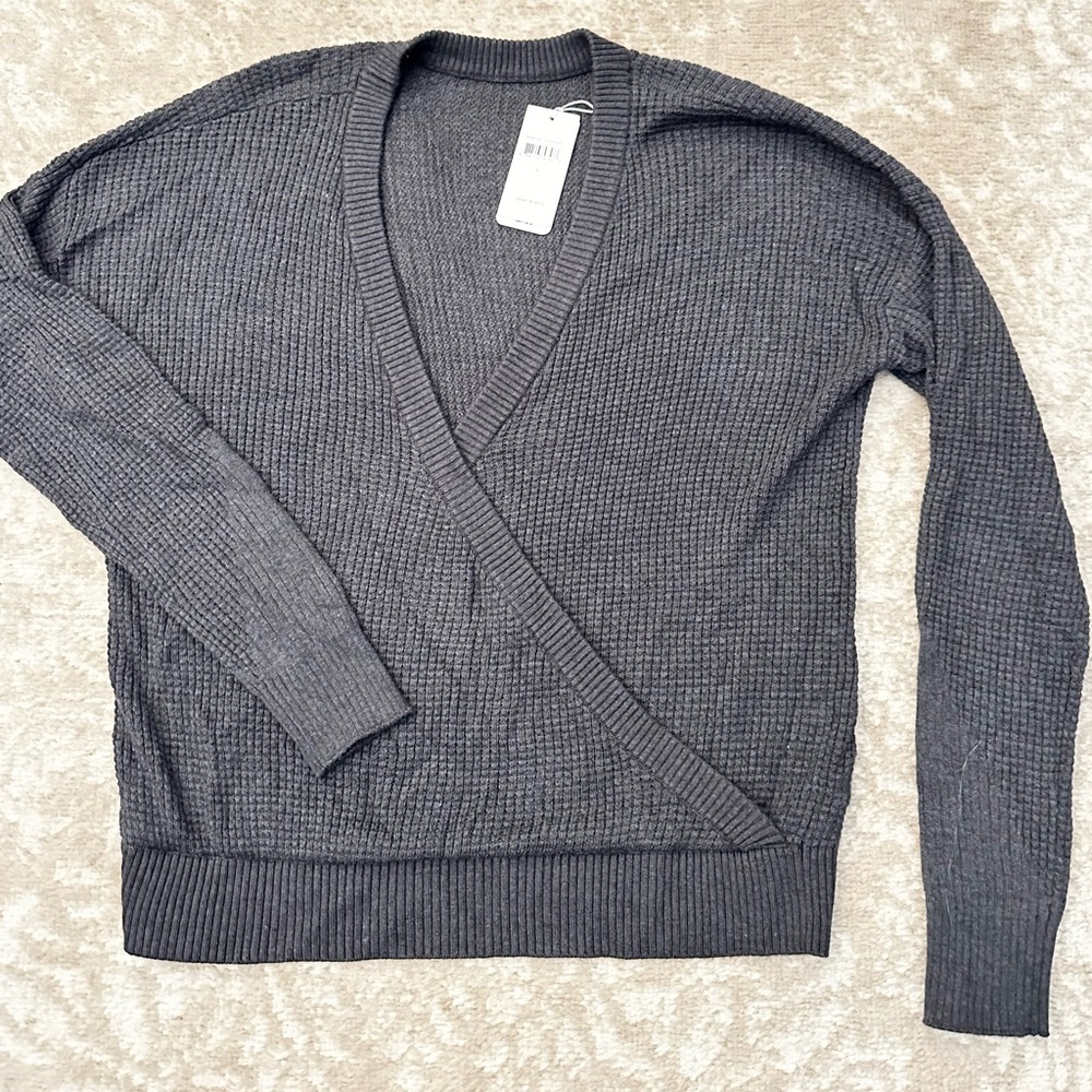 Gray Splendid Reversible Sweater